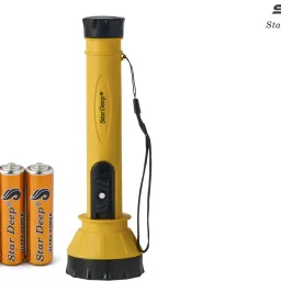 stardeep 0.75W SD-54 LED EASY ON/OFF FLASHLIGHT WITH AAA SIZE CELL LOCK FLASHER BUTTON Torch image 2