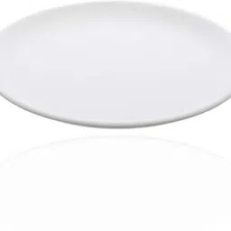 Unbreakable Microwave safe BPA free plastic Dinner plate white 27'cm (Pack of 1) Dinner Plate-image-50