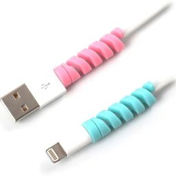 iVISION Premium 4 Pieces Mobile Charging Cables & Earphones Wire Protectors Cable Protector-image-2