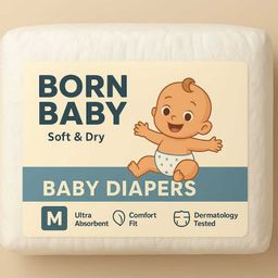 Diapers | 12 Hrs Overnight Absorption | Comfort Fit | Breathable (6–11 kg) - M-image-5