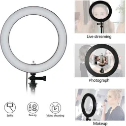 keeva 8 INCH Selfie Ring Light with Tripod Stand for Live Stream-LED, Video maker & for best selfie Ring Flash image 3