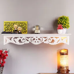 MDF Wall Shelf In White By The Urban Store-picture-25