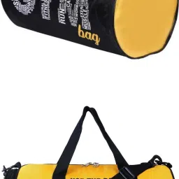 20 L Gym Duffel Bag - premium quality sports bag with separate shoe compartment water L1 resistant - Yellow, Black, Yellow-image-88