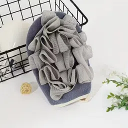 masox store Daily Use Loofah Bath Glove Dual Side Body Scrub Soft Skin Ghar Pe Spa-picture-13