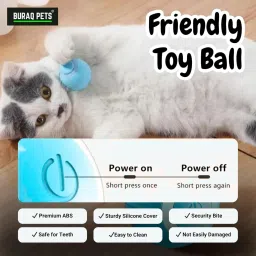 levodorm Smart Gravity Self Roller Ball Cat Toy, Interactive Automatic Rolling Handball image 4