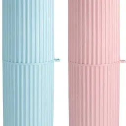 Portable Hiking Camping Travel Toothbrush & Toothpaste Holder Bathroom Storage Organizer Case (Pack of 2) Toothbrush Case-image-4