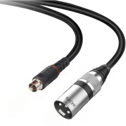 Premier Series XLR Male to RCA Male 16AWG Cable (6.5 ft , 5 Meter) Microphone, Audio Sound Consoles, Power Amplifier, Wireless Microphone Receiver.-image-87