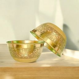 Brass Vegetable Bowl COPRASIA Brass Dining Bowl, Peetal ki Katori - 250 ml-image-40