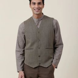 Woven Men Waistcoat-image-3