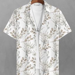 Men Regular Fit Printed Spread Collar Casual Shirt-image-4