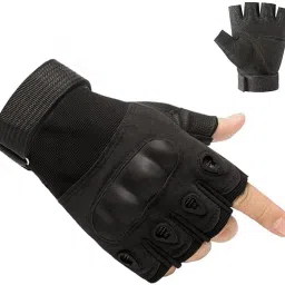 Hand Protection Tactical & Breathable Half Fingers Bike Riding Gloves for Riders Riding Gloves-image-51