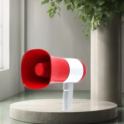 King Bhopu Speaker (Portable Horn)Recorder Player & Sirens With Dual BatteryU395 Outdoor PA System-16