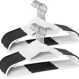 Non-Slip Dry Wet Plastic Clothes Hangers for Clothes, Jacket, Shirt,Dress Plastic Shirt Pack of 10 Hangers ForShirt-16