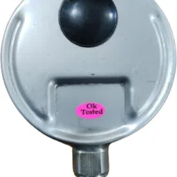 japsin instrumentation Vacuum Gauge, 4" Dial, -760 Inhg to 0 / -30 InHg to 0, Bottom Entry, 1/2" BSP(M) Dial Indicator image 2