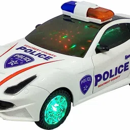 Bump & go 3D Lights Police car with Sound and Lights on Wheel for Kids(Police Car Pack of 1)-picture-28