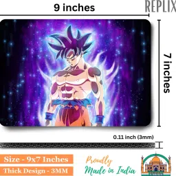 Replix Anime DBZ Goku Printed Mousepad with Smooth Mouse Control for Laptop Mousepad image 2