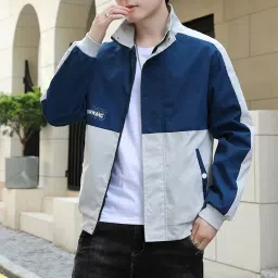 Men Colorblock Casual Jacket-image-44