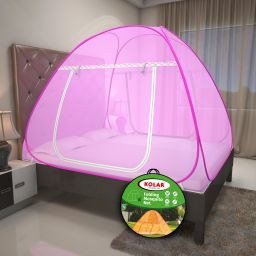 Polyester Adults Washable 6.5x 6.5 Feet Double Bed Machardani,78x78 Inch King Size Premium Mosquito Net-image-40