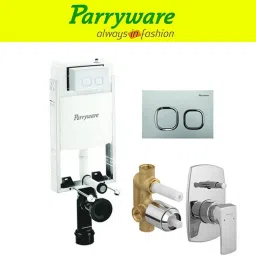 Half Frame Concealed Cistern, with divater body upper Euclid set of 1 pic 307 Dual Flush Tank-picture-5