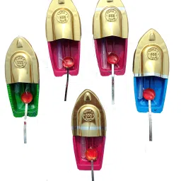Set of 5 steam Boat with free candle & dropper|| pop pop Boat-18
