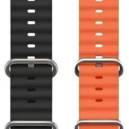 FastCares Silicone Sport Compatible With All Smart Watch Band 42mm 44mm 49mm Pack OF 2 49 mm Silicone Watch Strap-image-42