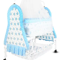Cradle for kids cradle for baby boy and girl Cradle With Swing & Mosquito Net-7