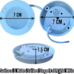 ap source Surface 3 Watt Striker Shape Led Light (GREEN) PACK OF 10 Ceiling Light Ceiling Lamp image 3