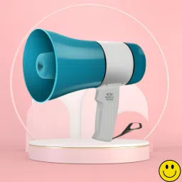 Handheld Megaphone with Siren, Microphone & Rechargeable for Outdoor EventsB256 Megaphone Portable Megaphone Siren Loudspeaker Function &Long Battery BackupI256 Outdoor PA System-32