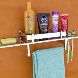 Stainless Steel towel holder (18 inch Long, 6 inch Wide, Steel Color) SILVER Towel Holder-image-15
