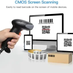 ATPOS AT-2200DW 2D/1D Qr Code USB Wired / Wireless 2D Camera Barcode Scanner image 4