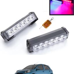 6LED/12V Police Light With Remote Red/Blue Colour For Car-186 Fog Lamp Car LED for Nissan (12 V, 55 W)-image-73