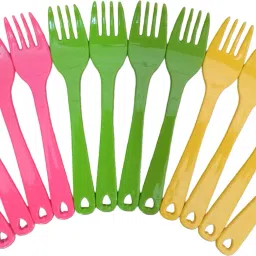 Plastic Multi Fork Set for Kids Disposable Plastic Baby Fork Set-8