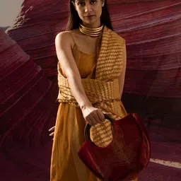 Banana Labs Ethnic Motifs Printed Dupatta with Zari image 2