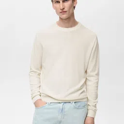 MANGO MAN Round Neck Knitted Pullover-picture-35