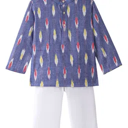 JAV CREATIONS Boy Printed Regular Pure Cotton Kurta with Pyjamas-4