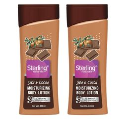 Sterling Naturals Set Of 2 Shea & Cocoa Moisturizing Body Lotion - 330 ml Each-1