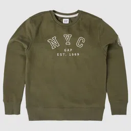 GAP Boys Brand Logo Embroidered Round-Neck Sweatshirt-15