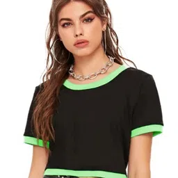 BASE 41 Women Solid Round Neck Cotton T-shirt-image-25