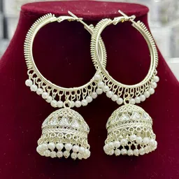 Anouk Contemporary Jhumkas Earrings image 4