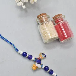 MEIRA JEWELLERY Set Of 2 Donalds Charm Rakhis With Greeting Card & Roli Chawal-picture-17