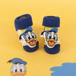 Yellow Bee Boys Patterned Cotton Ankle Length Disney Donald Duck Face 3D Socks-picture-20