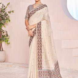 SARHAFloral Woven Chanderi Saree-image-18