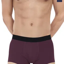 LOGGERHEAD Pack Of 2 Cotton Outer Elastic Trunk LHFT004-Navy-Maroon-Navy-Maroon-19