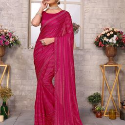 Lookmark Embellished Beads & Stones Tussar Saree-image-86