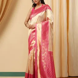 INDIOTSAV Woven Design Zari Banarasi Saree-image-25