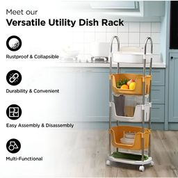 UMAI Yellow Set of 1 Regular Multi-Utility Organisers image 3
