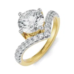 EmoriRound V 14 Kt Yellow Gold Diamond Ring-image-14