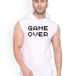 Fashnobic Game Over Printed Gym Vest K__print-140_gym_vest_white-image-4