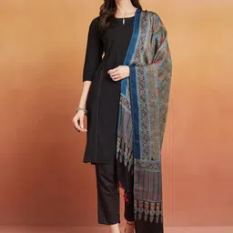 Fabindia Ethnic Motifs Printed Tasselled Dupatta-54