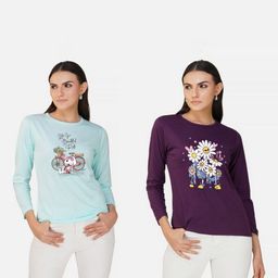 Metronaut Women 2 Printed Bio Finish T-shirt-picture-38